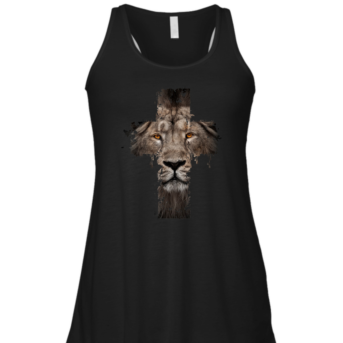 Religious Jesus The Lion Of Judah Cross Retro T-Shirt Religious Jesus The Lion Of Judah Cross Retro T-Shirt