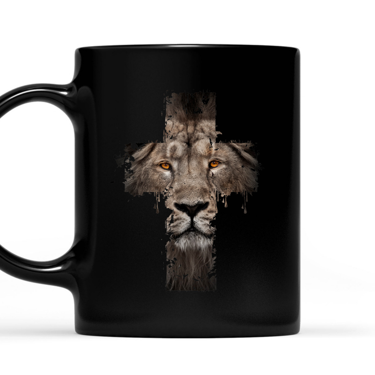 Religious Jesus The Lion Of Judah Cross Retro T-Shirt