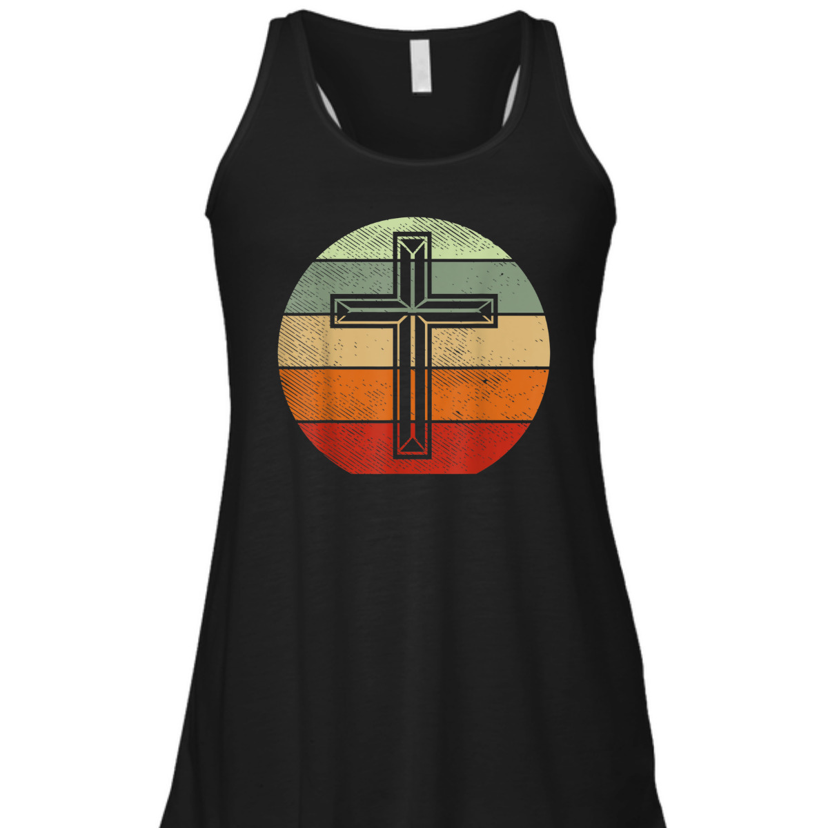 Jesus Retro Cross Christ God Faith Religious Christian T-Shirt