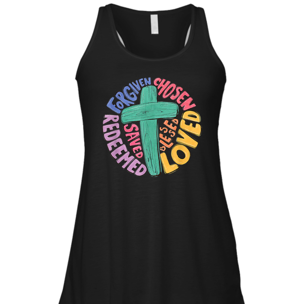 Jesus Cross Forgiven Chosen Loved Redeemed Christian T-Shirt Jesus Cross Forgiven Chosen Loved Redeemed Christian T-Shirt