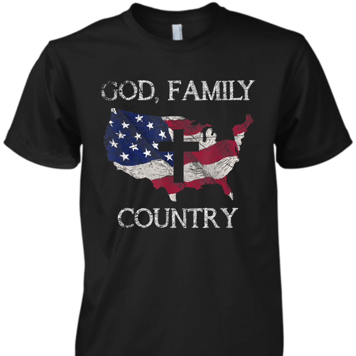 God Family Country T-Shirt Christian Cross 4th Of July God Family Country T-Shirt Christian Cross 4th Of July