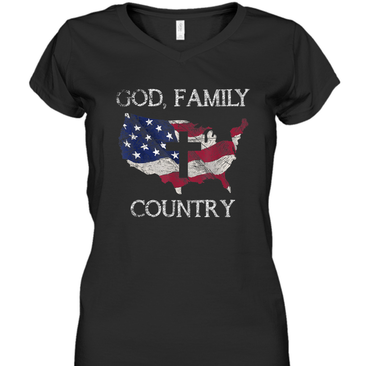God Family Country T-Shirt Christian Cross 4th Of July God Family Country T-Shirt Christian Cross 4th Of July