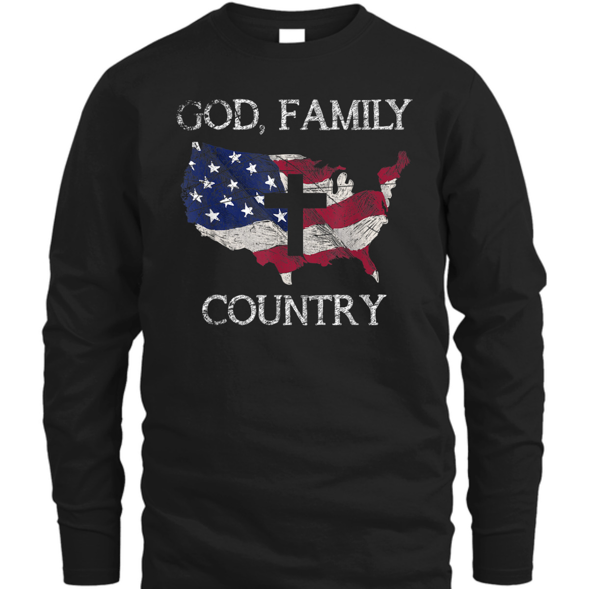 God Family Country T-Shirt Christian Cross 4th Of July God Family Country T-Shirt Christian Cross 4th Of July