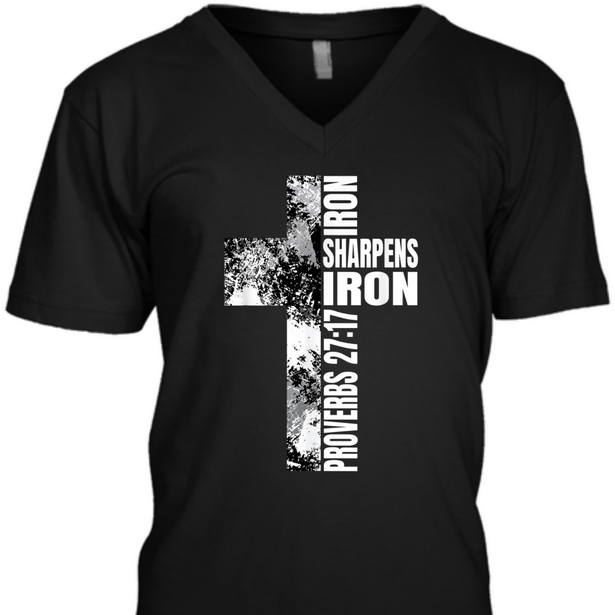 Iron Sharpens Iron Proverbs 27:17 Bible Verse T-Shirt Christian Religion Gift