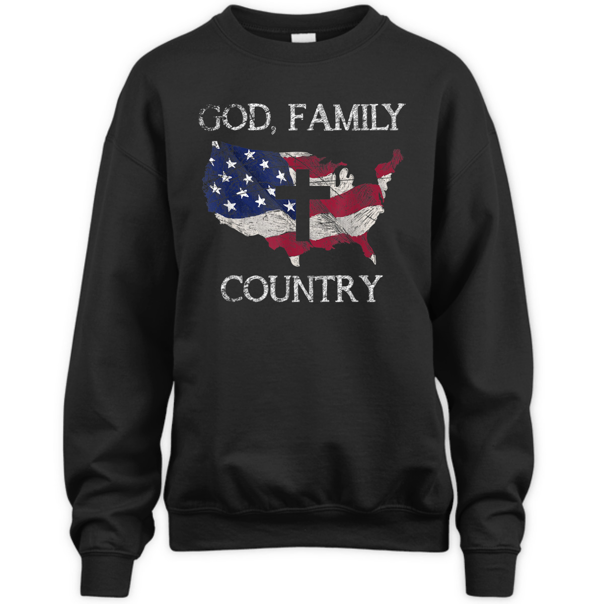 God Family Country T-Shirt Christian Cross 4th Of July God Family Country T-Shirt Christian Cross 4th Of July