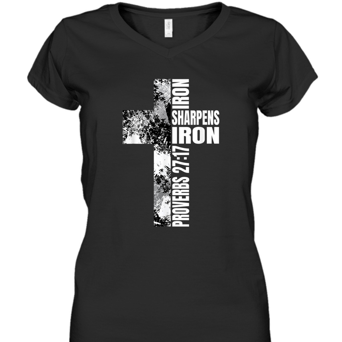 Iron Sharpens Iron Proverbs 27:17 Bible Verse T-Shirt Christian Religion Gift Iron Sharpens Iron Proverbs 27:17 Bible Verse T-Shirt Christian Religion Gift