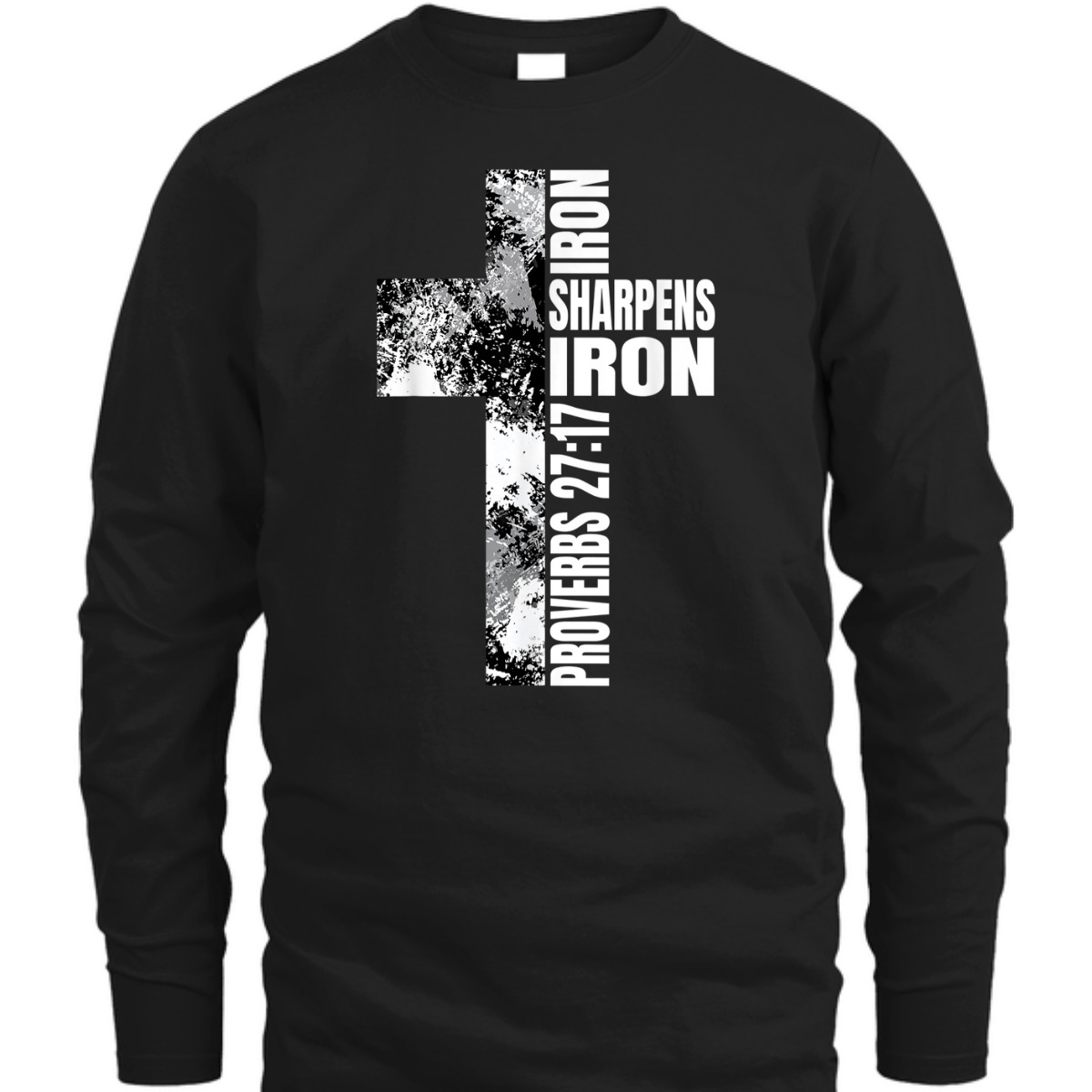 Iron Sharpens Iron Proverbs 27:17 Bible Verse T-Shirt Christian Religion Gift Iron Sharpens Iron Proverbs 27:17 Bible Verse T-Shirt Christian Religion Gift