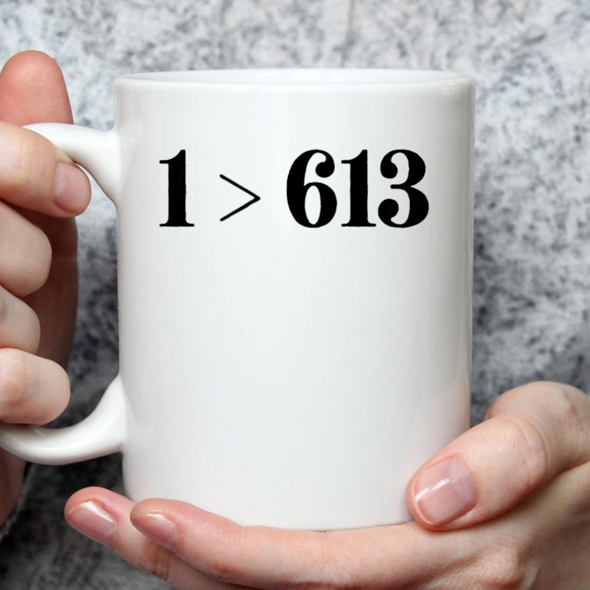 Only 1 > 613 Love Is Greater Novelty T-Shirt Only 1 > 613 Love Is Greater Novelty T-Shirt