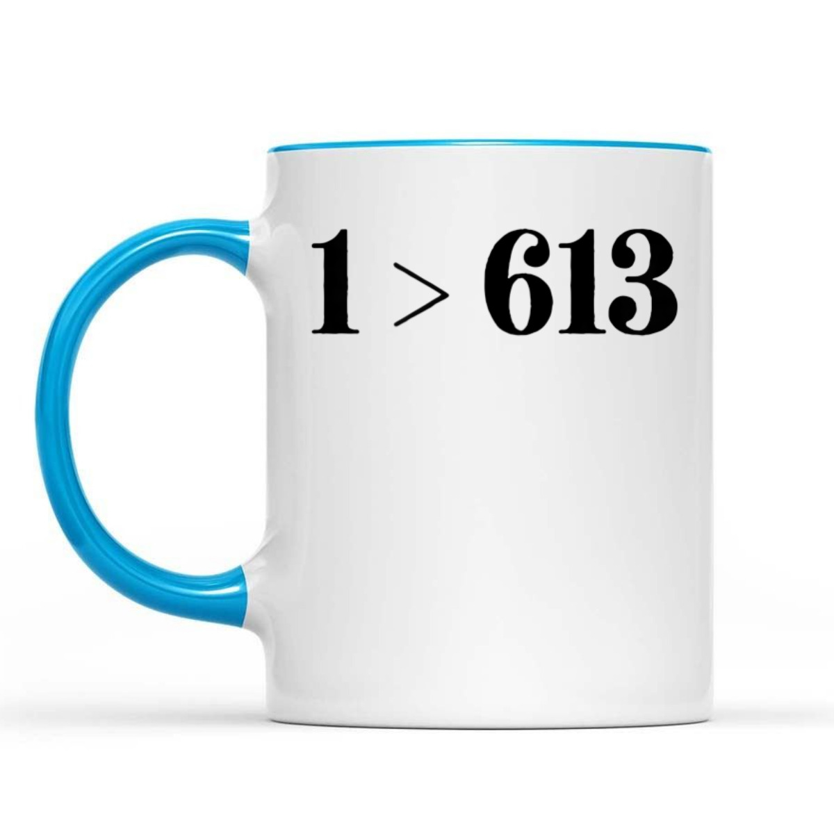 Only 1 > 613 Love Is Greater Novelty T-Shirt Only 1 > 613 Love Is Greater Novelty T-Shirt