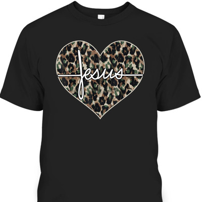 Jesus Cross Leopard Cheetah T-Shirt