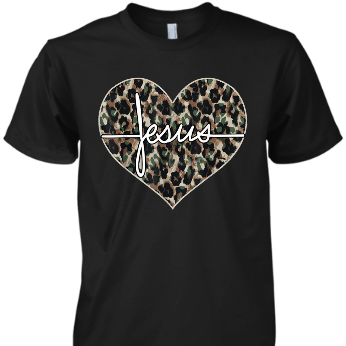 Jesus Cross Leopard Cheetah T-Shirt