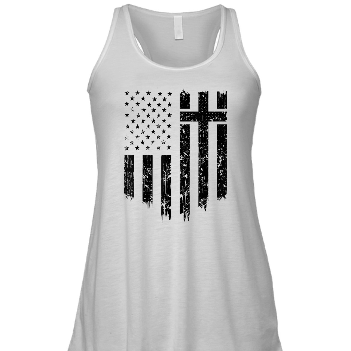 Vintage Distressed USA Flag 4th Of July Independence Day T-Shirt With Christian Cross Vintage Distressed USA Flag 4th Of July Independence Day T-Shirt With Christian Cross
